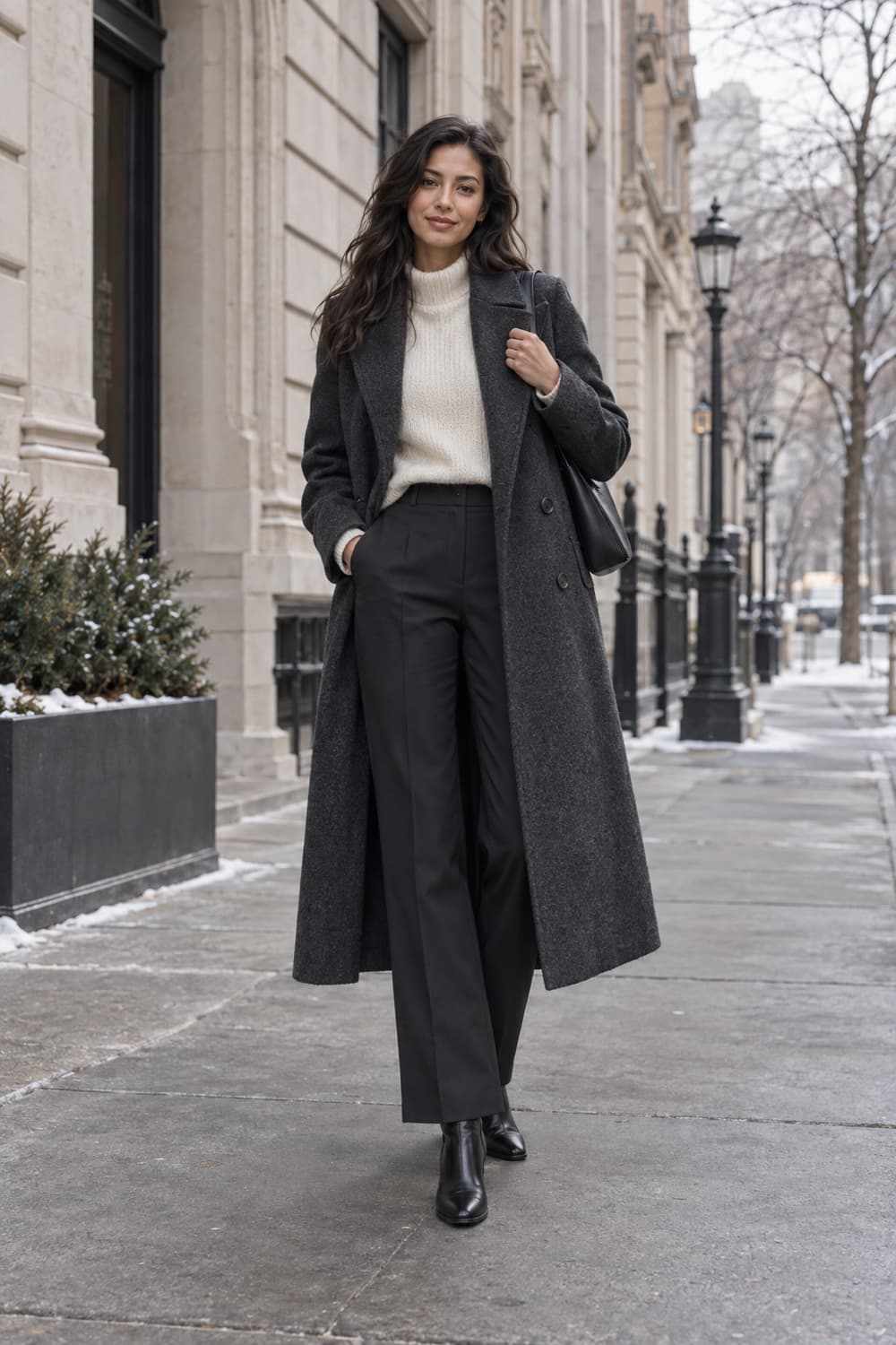 Charcoal coat styling concept